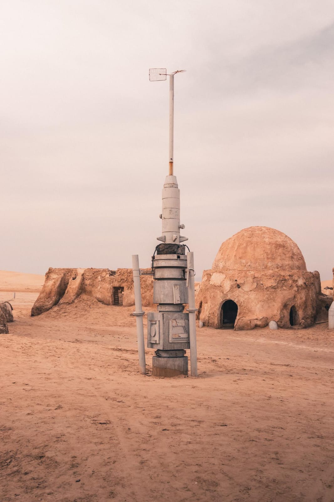 Mos Espa set in Tunisia, iconic Star Wars city scenery